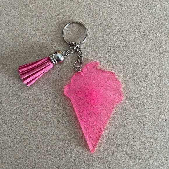 Hand Crafted Other - Handmade Ice Cream Cone Keychain